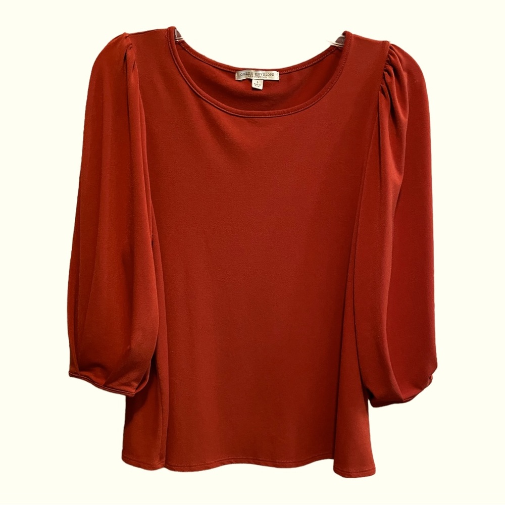 Burgundy blouse size L